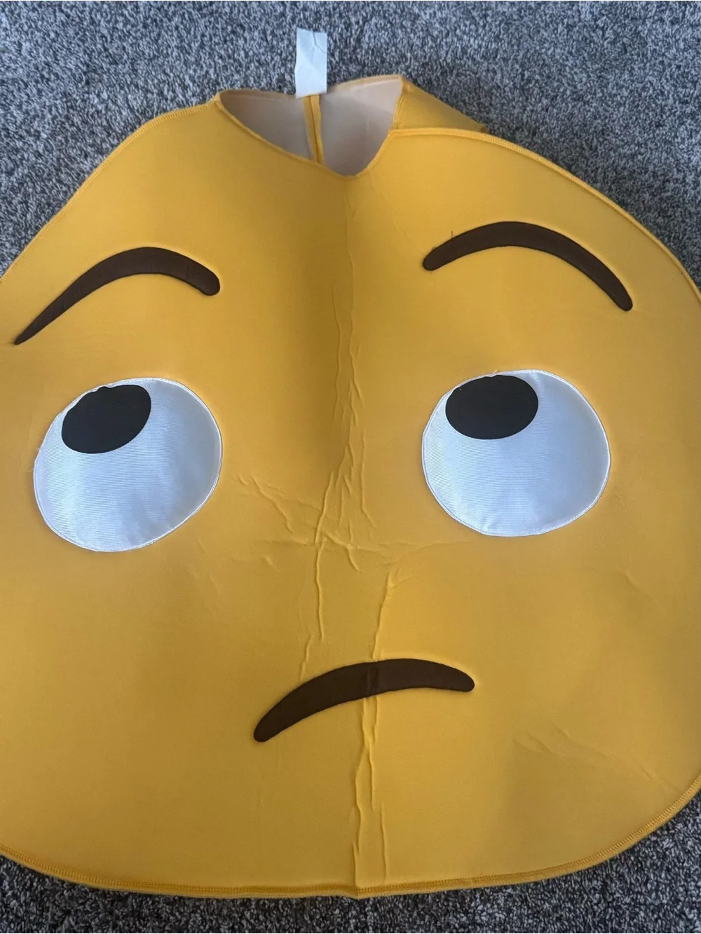 Yellow Emoji Kids Costume Tunic - Curious Face
